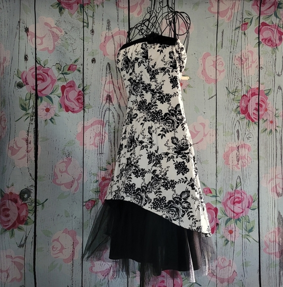 Ruby Rox Strapless High-Low Dress - Picture 1 of 9